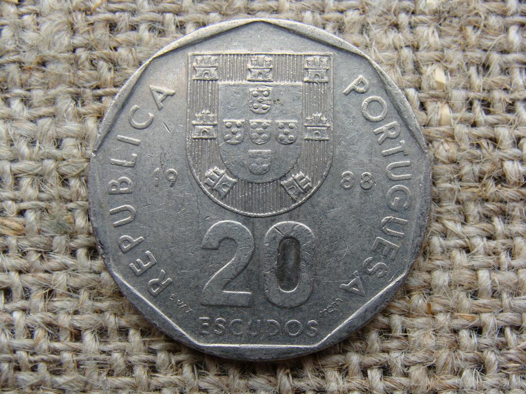 20 эскудо 1988 год. Португалия
