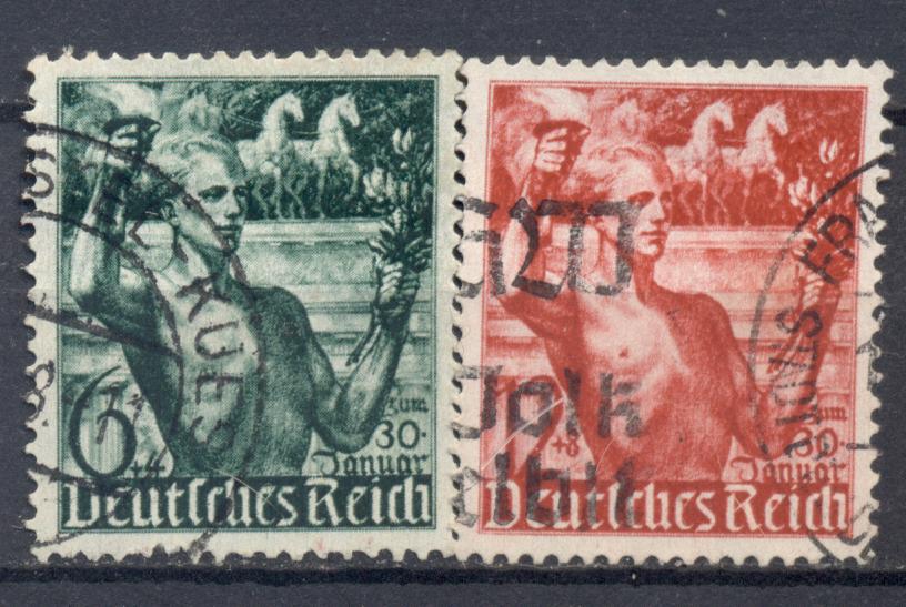 Германия 1938 г. серия 5 лет правления Гитлера гашеная  ( КЦ - 5 ЕВРО)