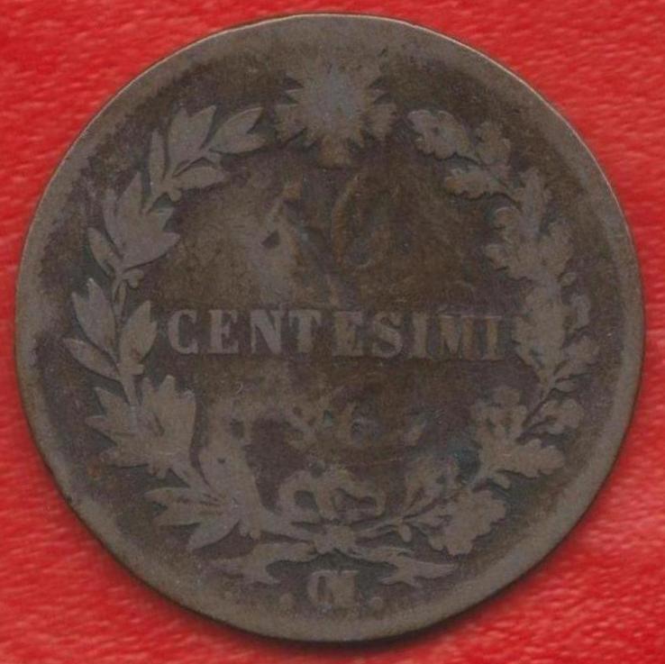 Италия 10 чентезимо 1867 г.  ОМ Страсбург