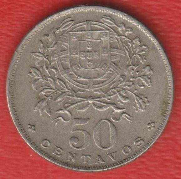 Португалия 50 сентаво 1968 г.