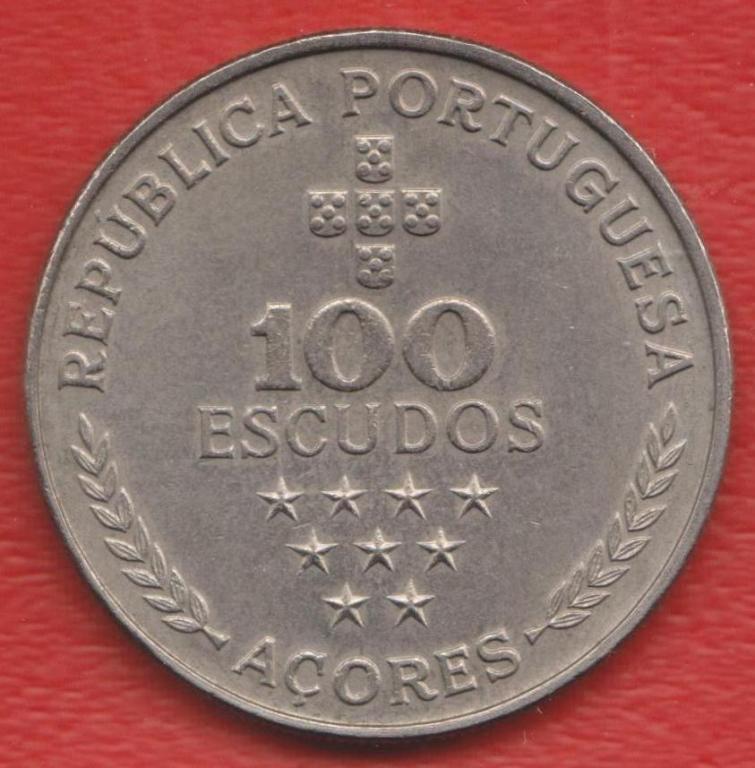 Азорские острова Португалия 100 эскудо 1980 г. Азоры