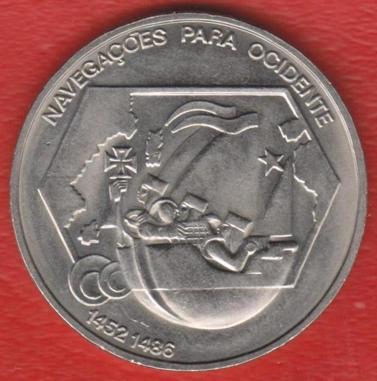 Португалия 200 эскудо 1991 г. Навигация на Запад