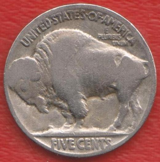 США 5 центов 1930 г. Индеец Бизон Буффало без знака мондвора Филадельфия
