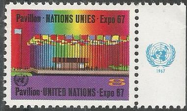 ООН. 1967 г. Выставка ЭКСПО. Поле! MNH