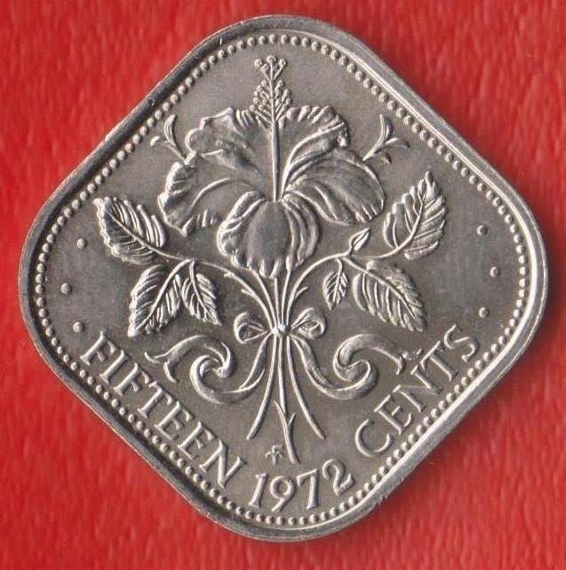 Багамы Багамские острова 15 центов 1972 г.