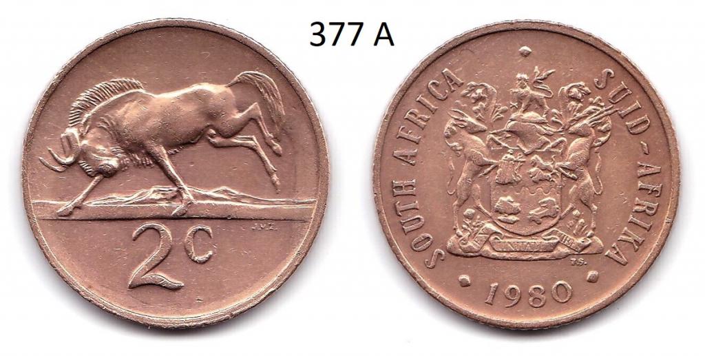 ЮАР. 2 цента. 1980 год.