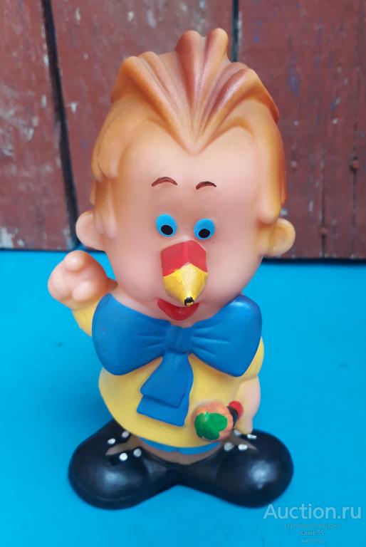 Игрушка КАРАНДАШ серия ВЕСЁЛЫЕ ЧЕЛОВЕЧКИ резина СССР  1
