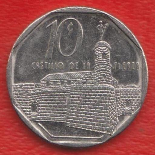 Куба 10 конвертируемых сентаво 2000 г. CUC Кук