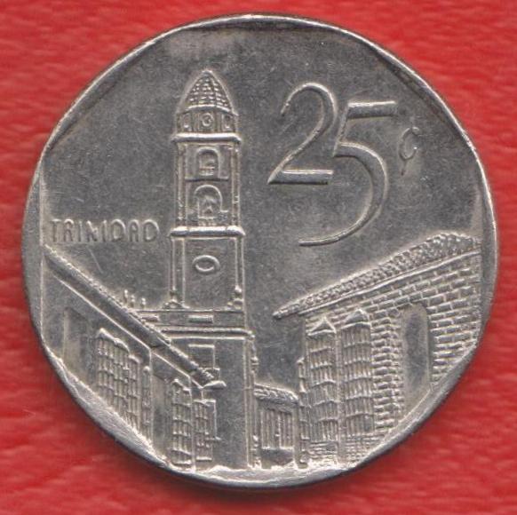 Куба 25 конвертируемых сентаво 2002 г. CUC Кук