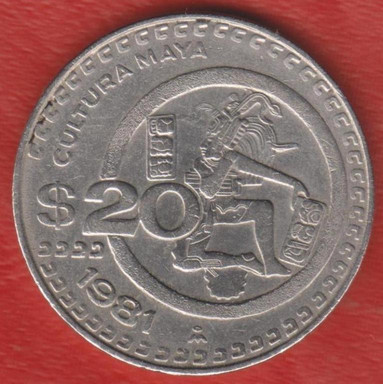 Мексика 20 песо 1981 г.