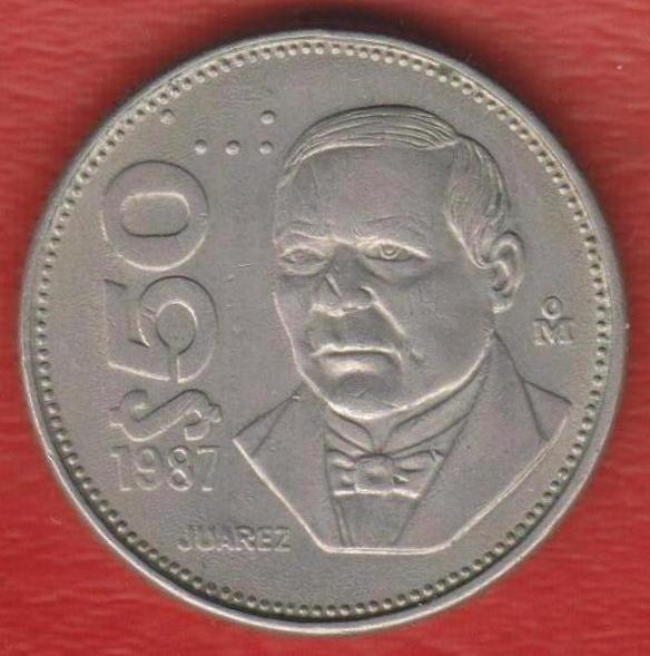 Мексика 50 песо 1987 г.