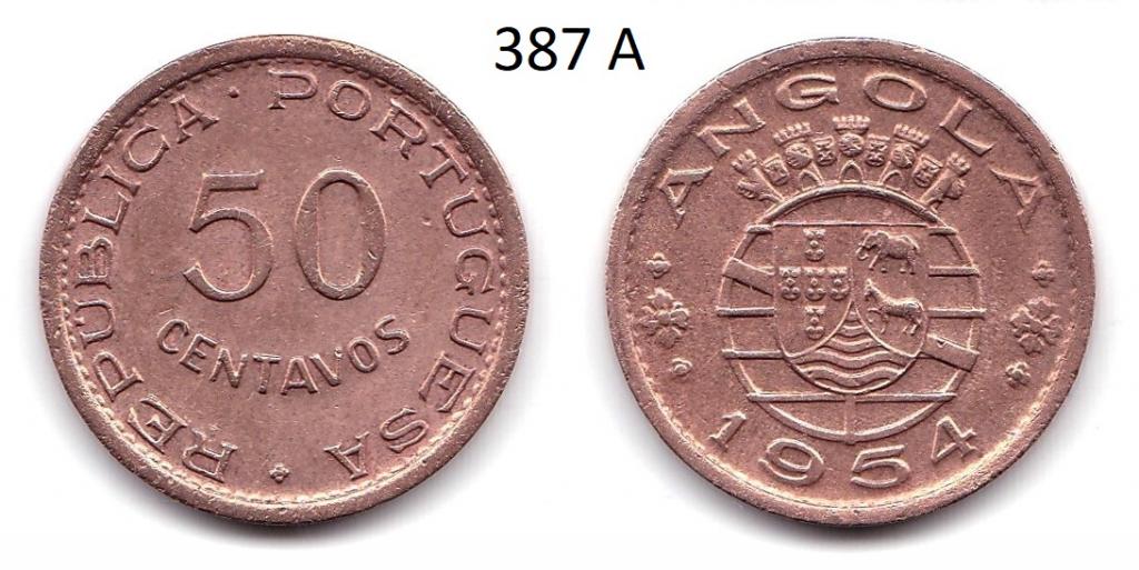 Ангола португальская. 50 сентаво. 1954 год.
