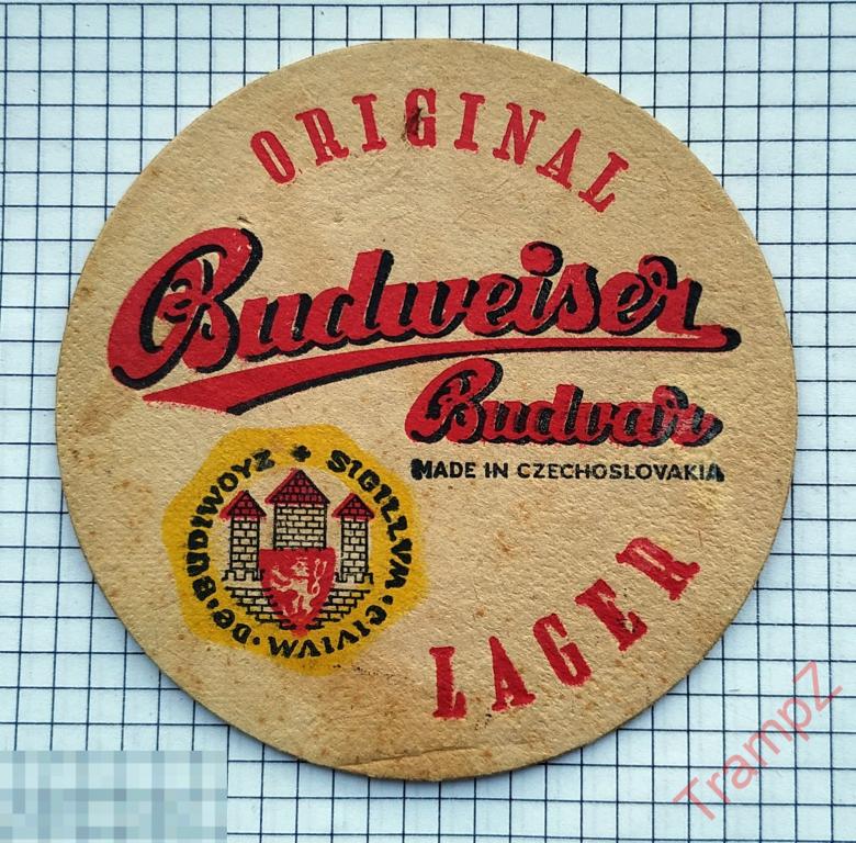 Бирдекель Будвайзер Budweiser Budvar Чехословакия 