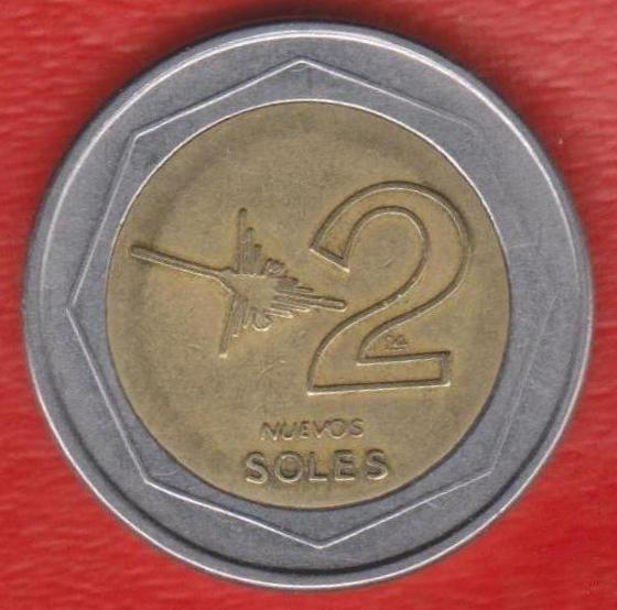 Перу 2 новых соль 2003 г.