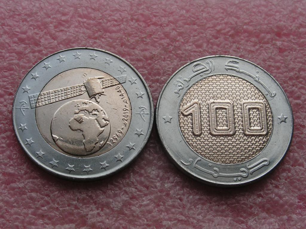 Алжир 100 динаров 2019 спутник unc
