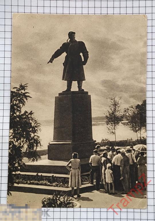 Открытка Сталинград памятник Хользунову фото Грачева #5 
