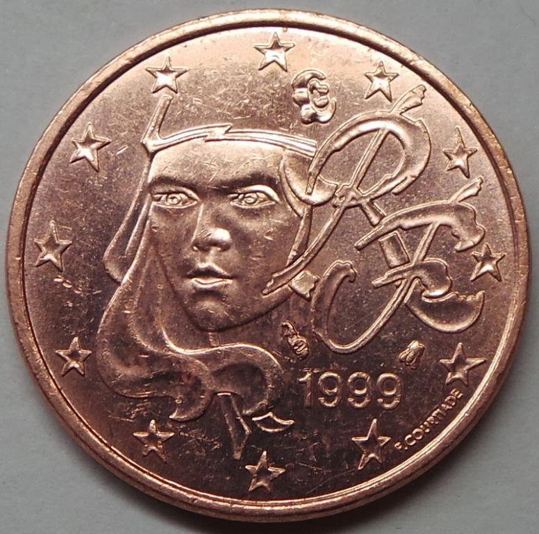 Франция 5 евроцентов 1999 года (6) КМ#1284