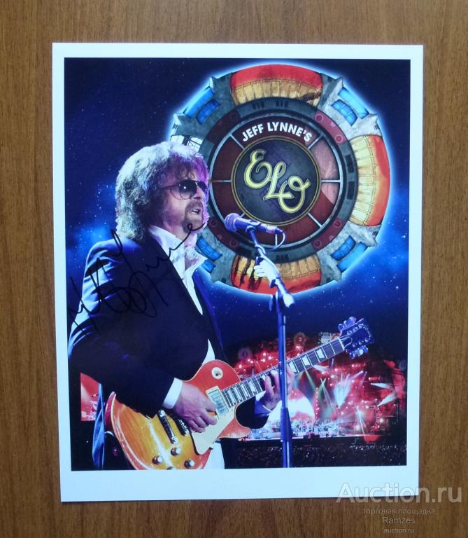 Фото Джефф Линн с автографом / лидер группы E.L.O