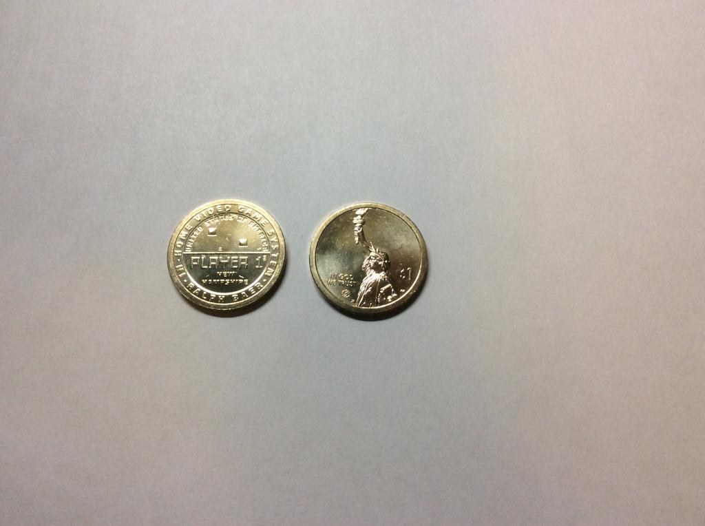 США 1 доллар 2021 Американские Инновации - Игровая Приставка, Нью-Гэмпшир