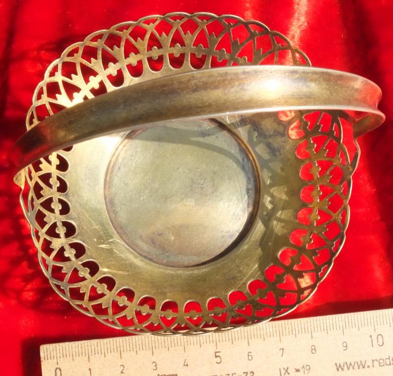 серебряная конфетница,серебро 875 проба