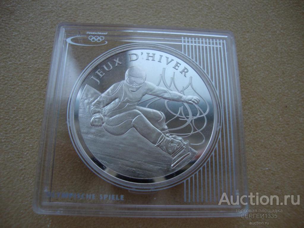 Франция 10 евро 2013 Сноубордист Олимпиада Сочи 2014 СЕРЕБРО
