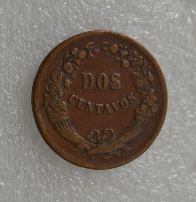 Перу 2 сентаво 1944 год KM#212.2.