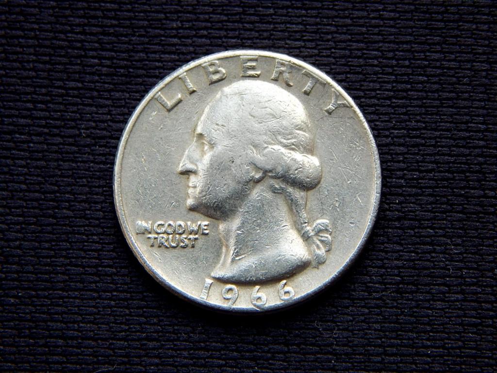 25 центов 1966 года США Ао81