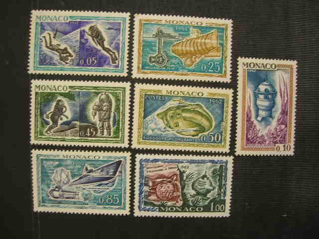 Монако 1962 флот: подводные исследования  MNH