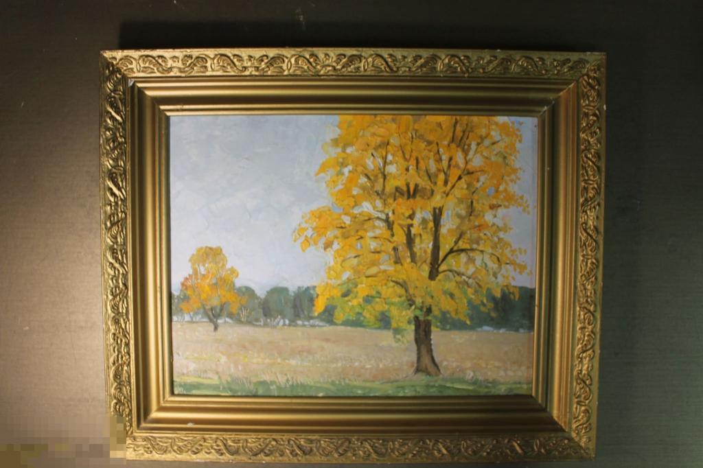 КАРТИНА. Г.ШЕВЧЕНКО. ОСЕНЬ ЗОЛОТАЯ. 1990 год. ХОЛСТ. МАСЛО. * 