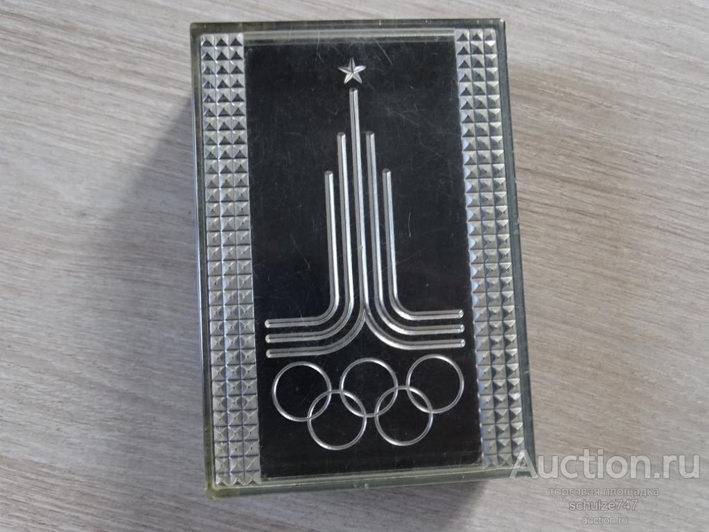ШКАТУЛКА КОРОБКА ОЛИМПИАДА 80 СИМВОЛИКА МОСКВА 1980 ПЛАСТМАССА СССР