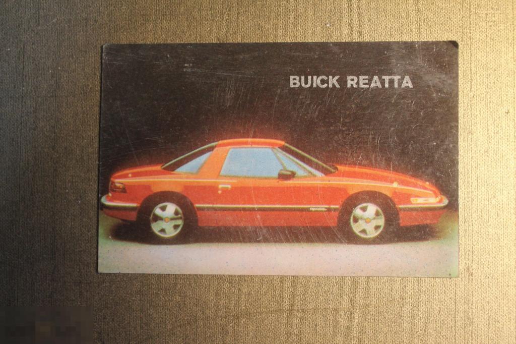КАРМАННЫЙ КАЛЕНДАРЬ. КАЛЕНДАРИК. BUICK REATTA. 1991 ГОД. АВТОМОБИЛЬ. 