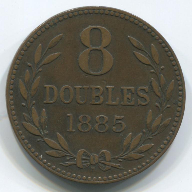 ГЕРНСИ 8 ДУБЛОНОВ 1885 F
