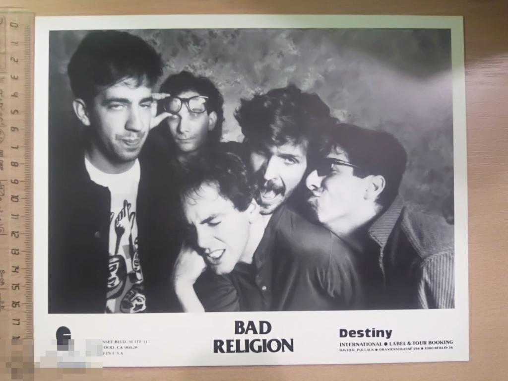 ОРИГИНАЛ РОК-ФОТО. PUNK ROCK BAND BAD RELIGION (USA). Пр. США 