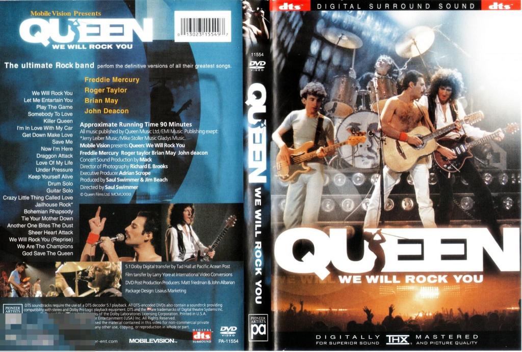 QUEEN - We Will Rock You, 2001 DTS ("Золотой" DVD-9 ) Сост. - "VERY GOOD" 