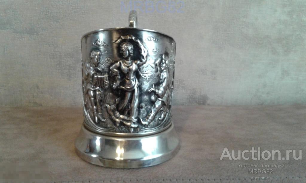 Подстаканник. Русская плясунья, Л-68, СССР, 