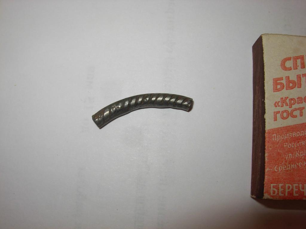 Часть браслета ? гривны ? литье оловянистая бронза патина насечка рисунок