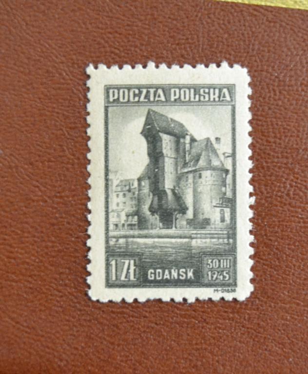 Польша 1945 год Достопримечательности Гданьска - Крановая Башня Чист