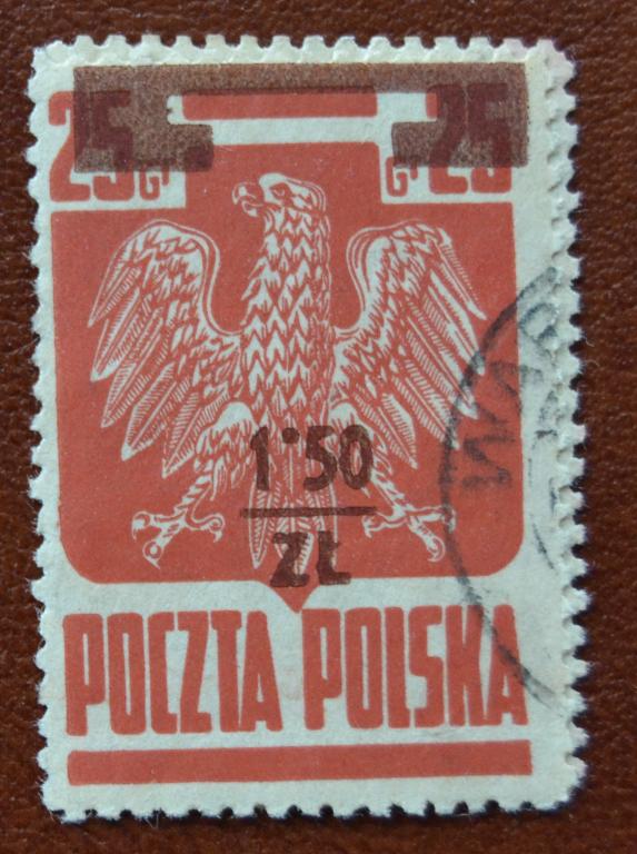 Польша 1944 год  Герб Польши Орел   Гаш
