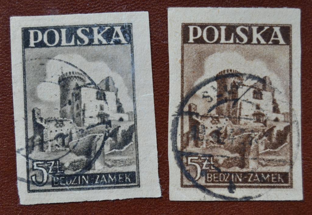 Польша 1946  год Исторические памятники Руины Бедзинского замка Гаш