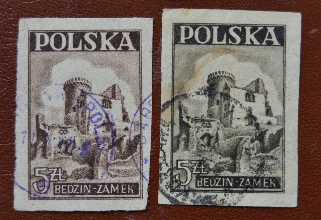 Польша 1946  год Исторические памятники Руины Бедзинского замка Гаш - 4