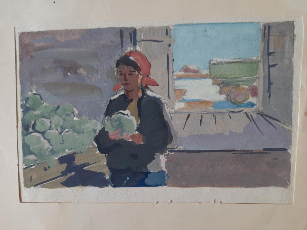 Решин Е.И. (1916-1978) "Колхозница"