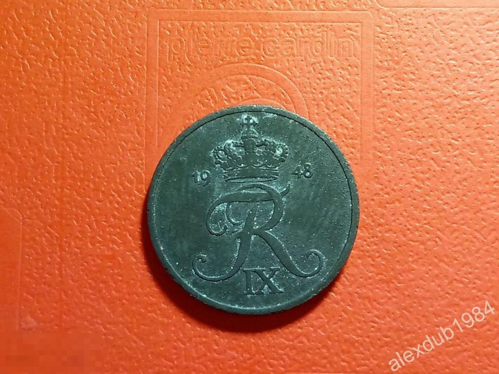 1 ОРЕ (ЭРЕ), ДАНИЯ, 1948 Редкая! 