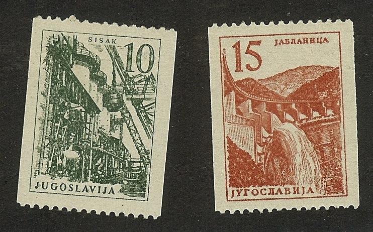 Югославия 1958 год MI № 839-840 35 евро. ТЕХНОЛОГИЯ И АРХИТЕКТУРА MNH VF
