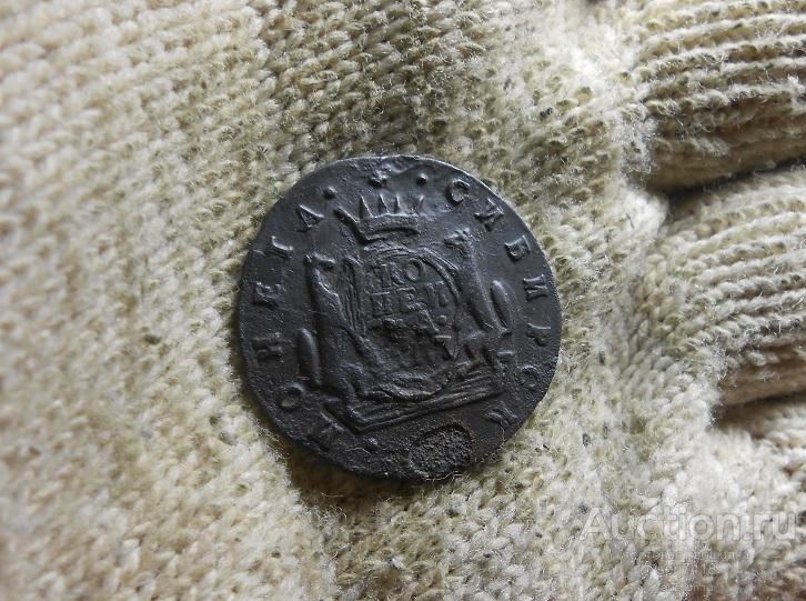 1 копейки 1777 КМ Сибирь , расслоение.