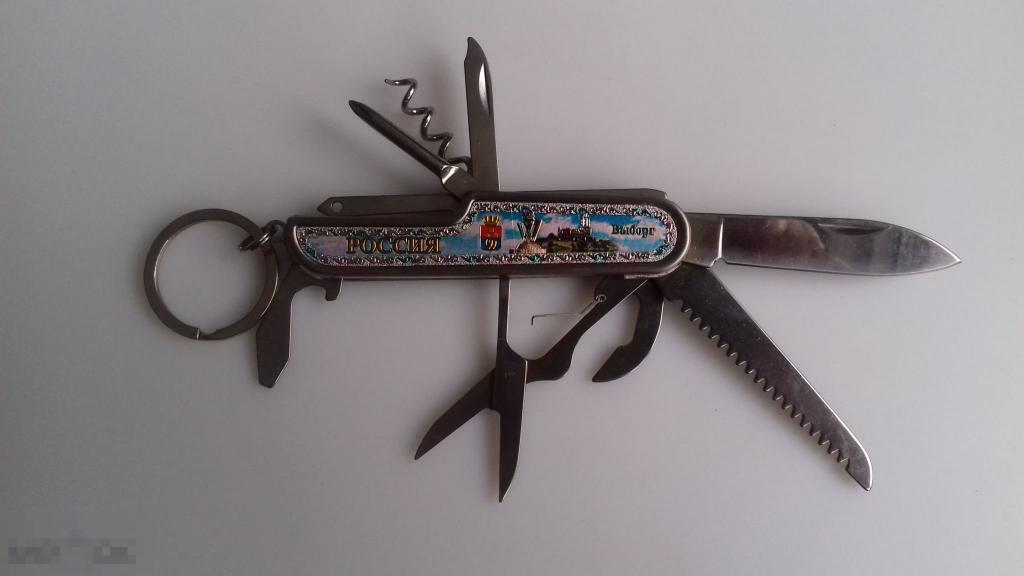 НОЖ СКЛАДНОЙ МНОГОФУНКЦИОНАЛЬНЫЙ  РОССИЯ  ВЫБОРГ  ГД5 