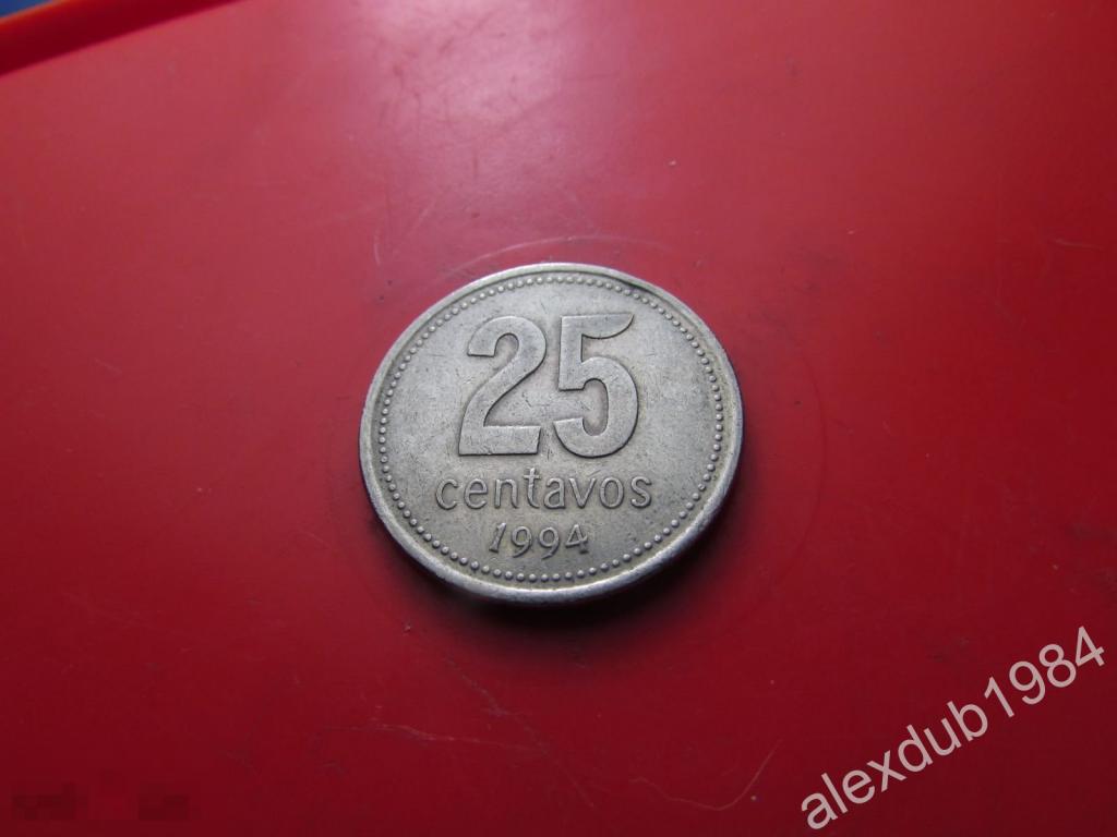 25 СЕНТАВО, АРГЕНТИНА, 1994_3 Cu-Ni 