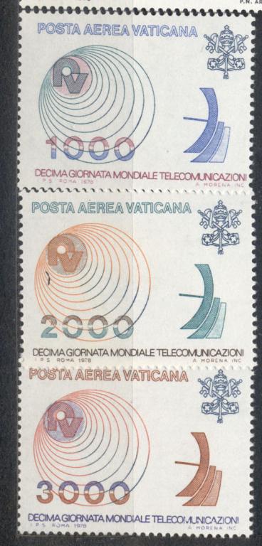 Ватикан 1978 г. серия Телекоммуникации Радио Ватикан негашеная**