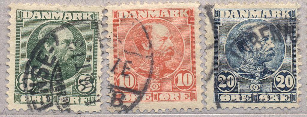 Дания 1904 г. стандарт начало серии гашеная