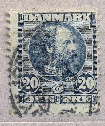 Дания 1904 г. стандарт  гашеная