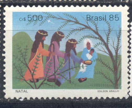 Бразилия 1985 г. Рождество негашеная**
